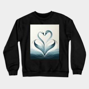 Serenade of Swans: An Elegy in Curves Crewneck Sweatshirt